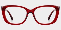 Madeline Red Cat eye Glasses1