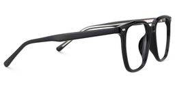 Eliza Black Square Glasses4