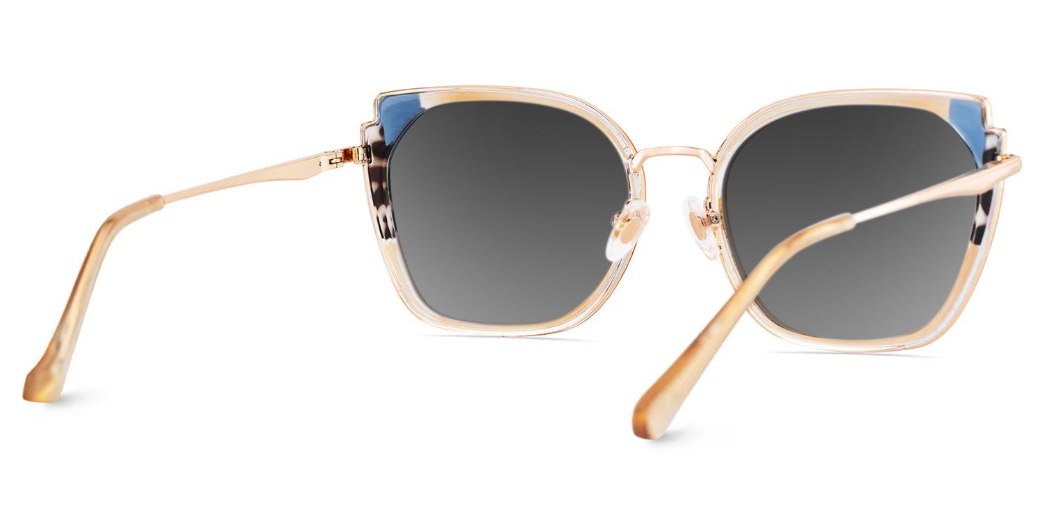 Murcia Mixed Beige Frame Sunglasses | ZEELOOL4