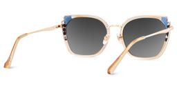 Murcia Beige Square Sunglasses4