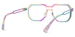 Hype Iridescent Geometric Glasses6