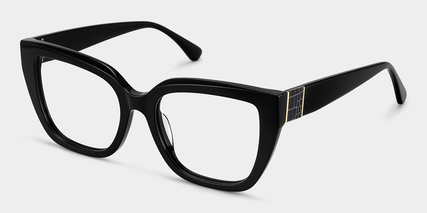 Square Frame Black Glasses on Sale3