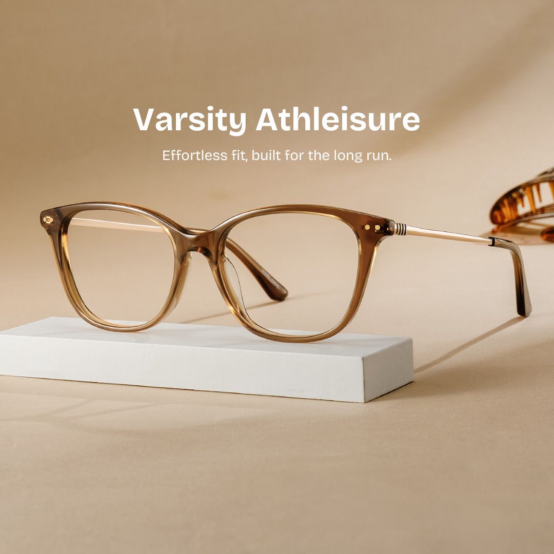 Finch Brown Rectangle Glasses | Timeless Athleisure Frame0