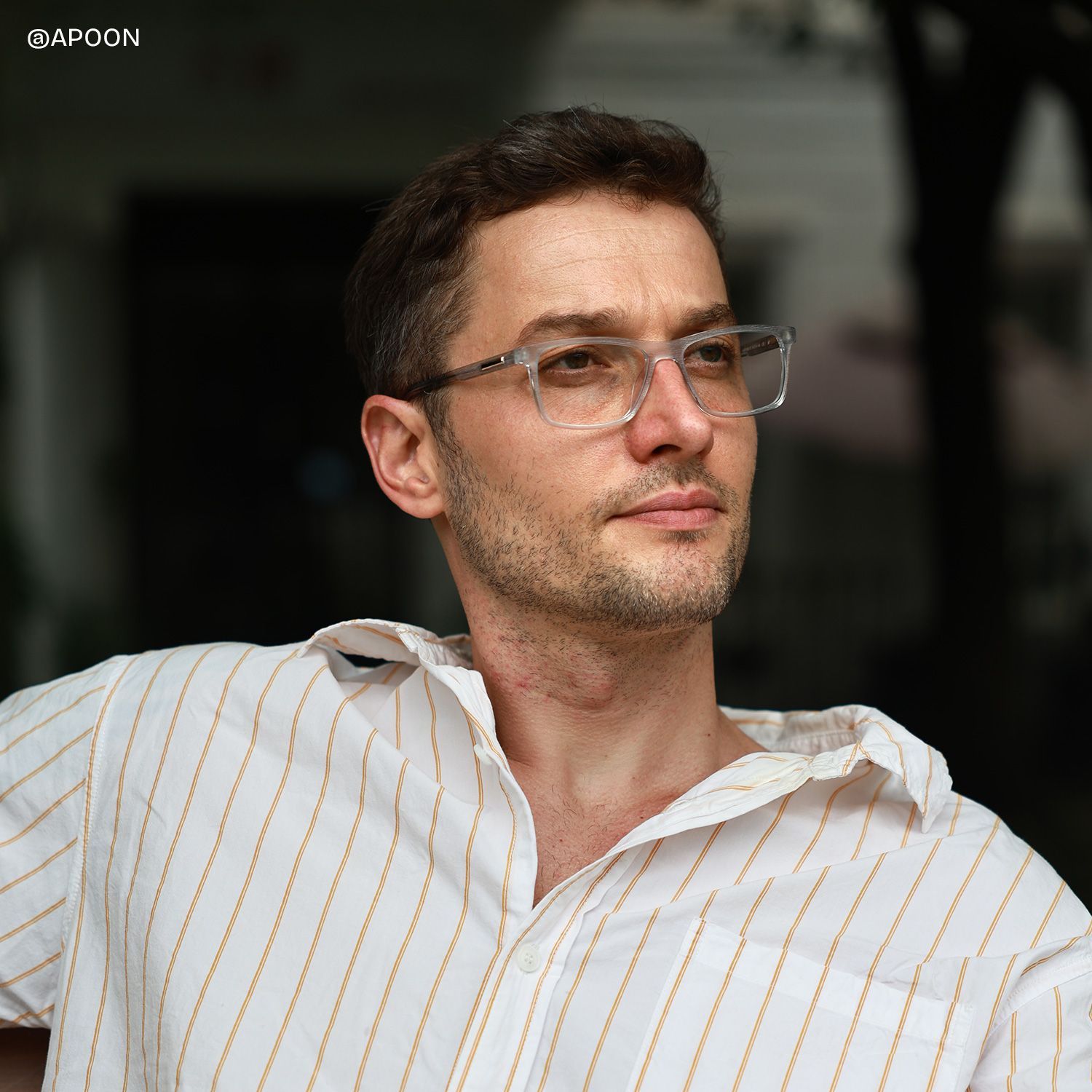 Daniel Gray Rectangle Acetate Frame Glasses for Men | ZEELOOL6