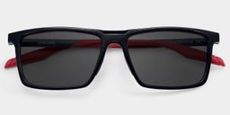 Active Black Rectangle Sunglasses1