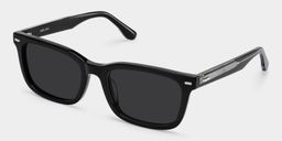 Patrick Black Rectangle Sunglasses2