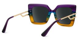 Poutine Multicolor Square Sunglasses3