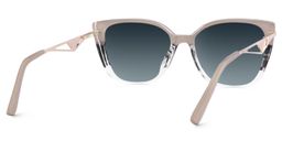 Margret Tortoise Khaki Cat eye Sunglasses4