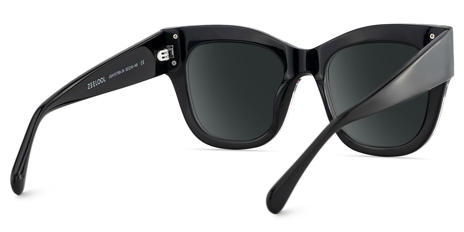 Minfia Square Style Black Pink Frame Sunglasses | ZEELOOL5