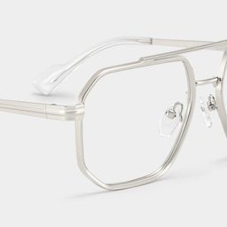 Autumn Silver Aviator Glasses5
