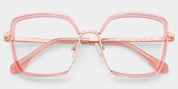 Cordaro Pink Square Glasses2