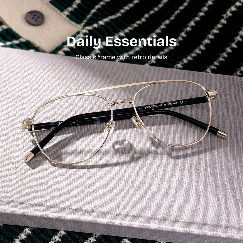 Calvin Gold Aviator Glasses