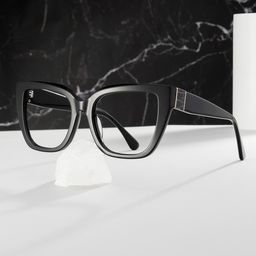 Tamarrah Black Cat eye Glasses0