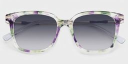 Jacqui Floral Square Sunglasses1