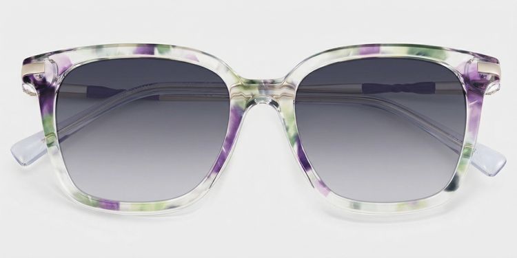 Jacqui Floral Square Sunglasses