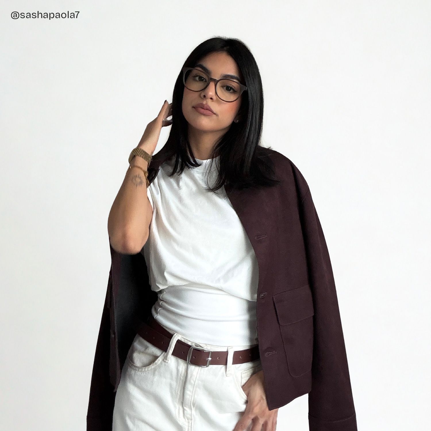 Allison Matte Brown Round Glasses for the Female | ZEELOOL5