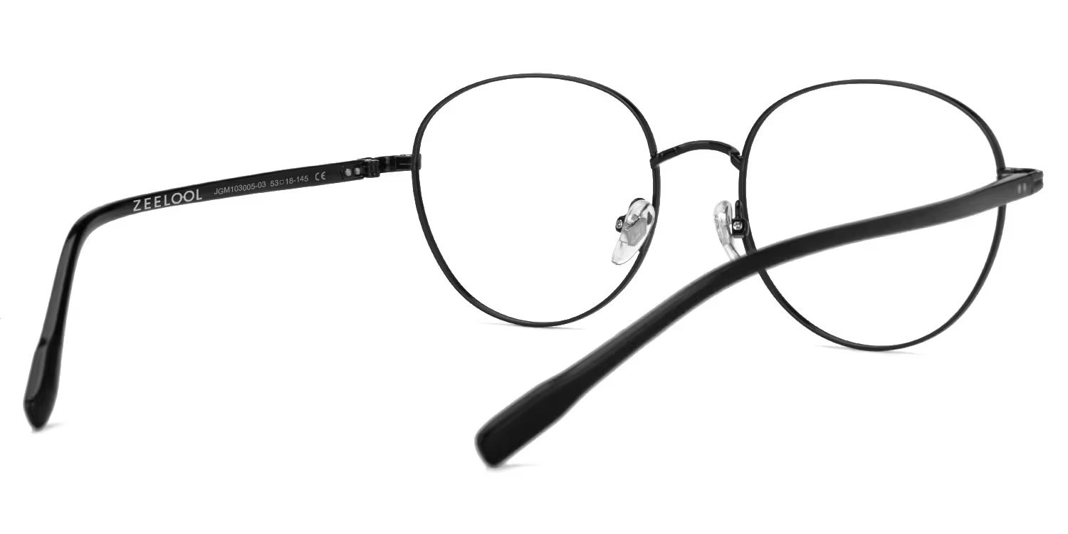 Titanium Celena Eyeglasses, Celena Round Glasses -Zeelool Glasses3