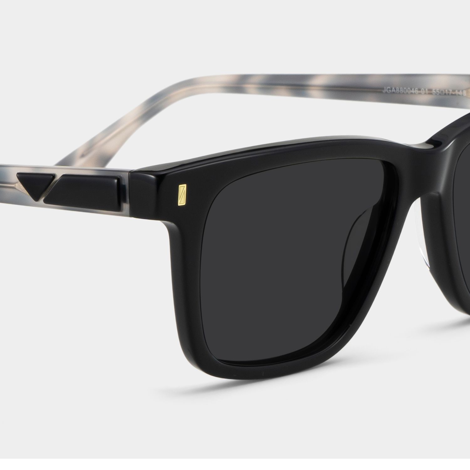 Travis Rectangle Black Prescription Sunglasses | ZEELOOL4