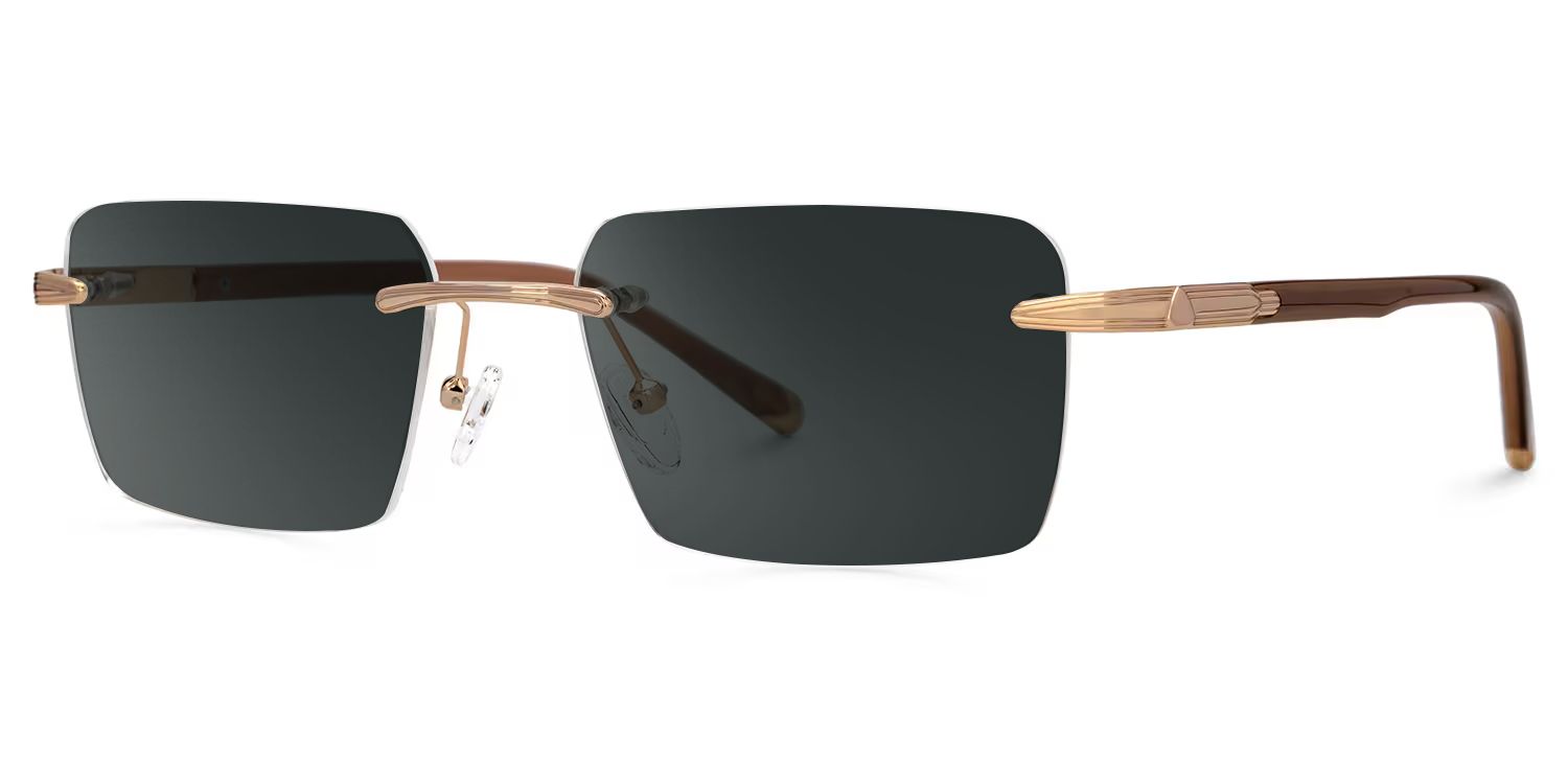 Savitrie Rectangle Brown Frame Sunglasses Online Sale | ZEELOOL1