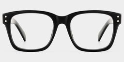 Fussell Black Square Glasses0