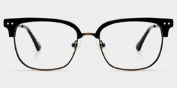 Nathan Black Browline Glasses1