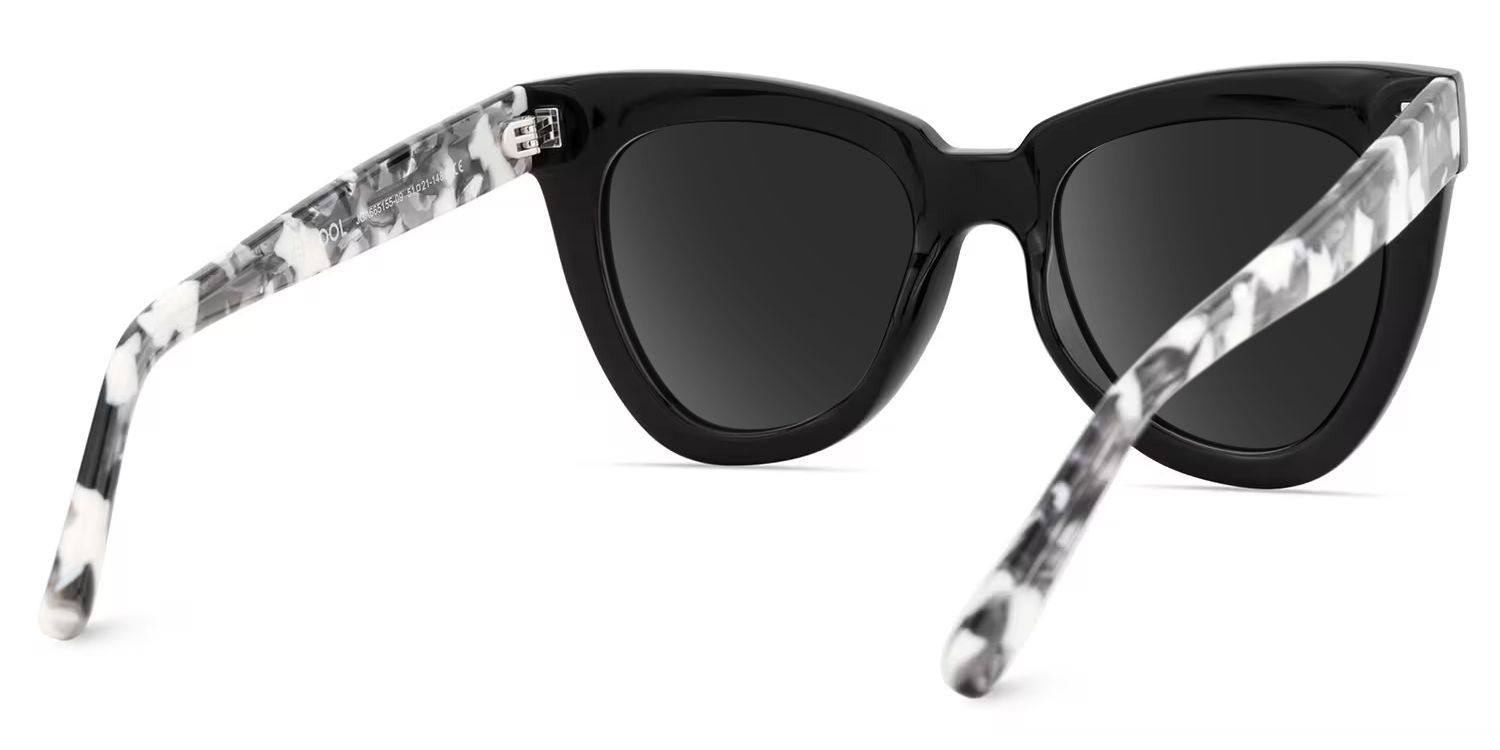 Yaser Cat Eye Black Prescription Sunglasses | ZEELOOL4