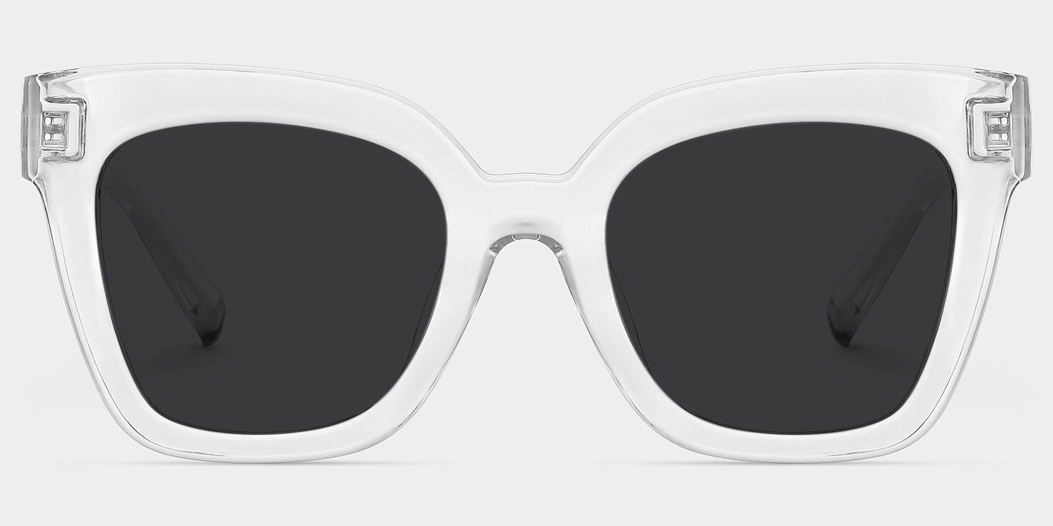Malcolm Clear Square Polarized Sunglasses for Driving | ZEELOOL0