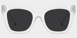 Malcolm Clear Square Sunglasses0