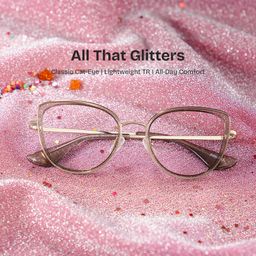 Celine Gray Cat eye Glasses0