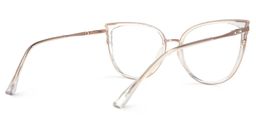 Estrada Black-Clear Cat eye Glasses5