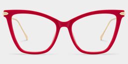 Hilary Red Butterfly Glasses0