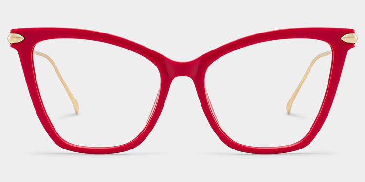 Hilary Red Butterfly Glasses