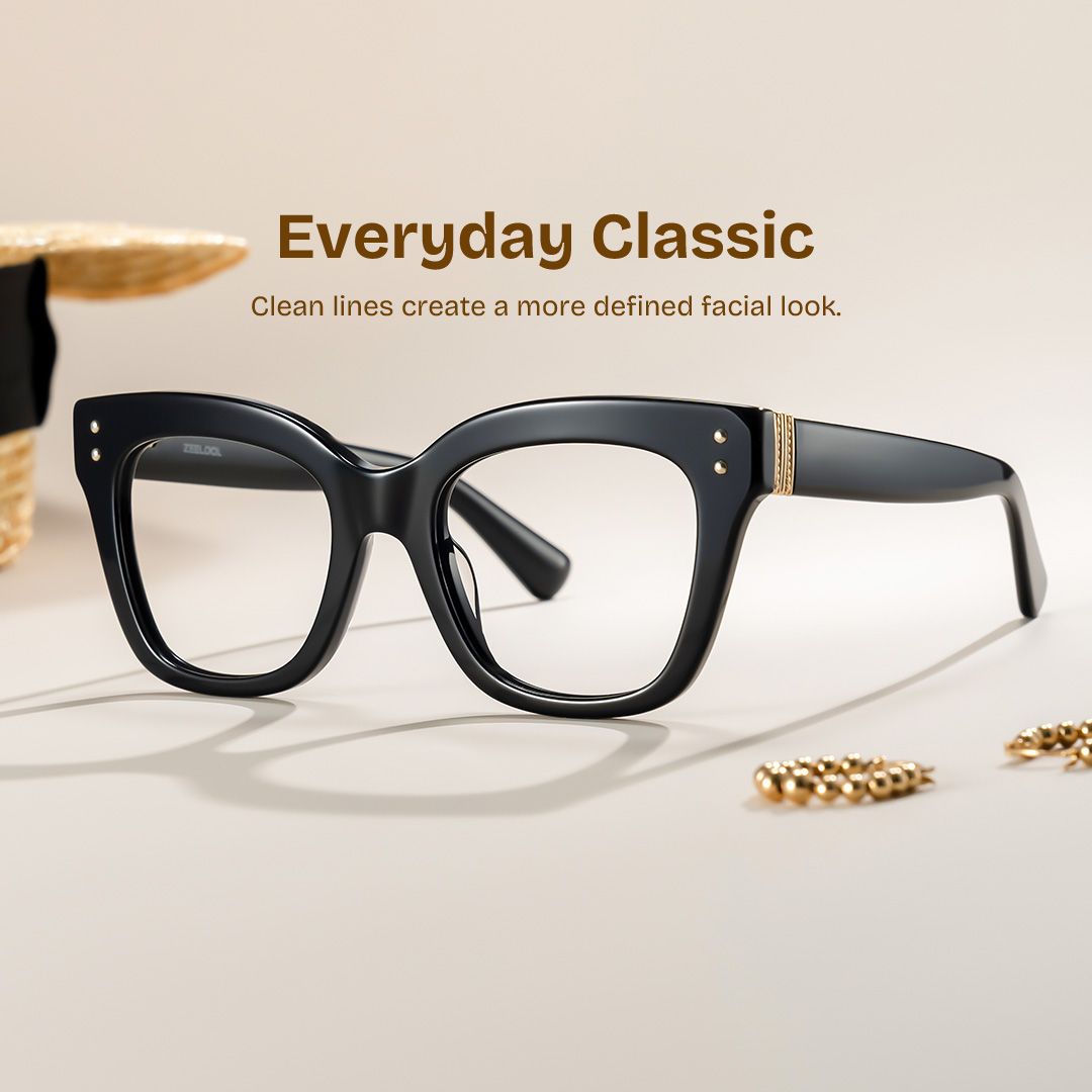 Chunky Black Butterfly Stella Frame Glasses | ZEELOOL0
