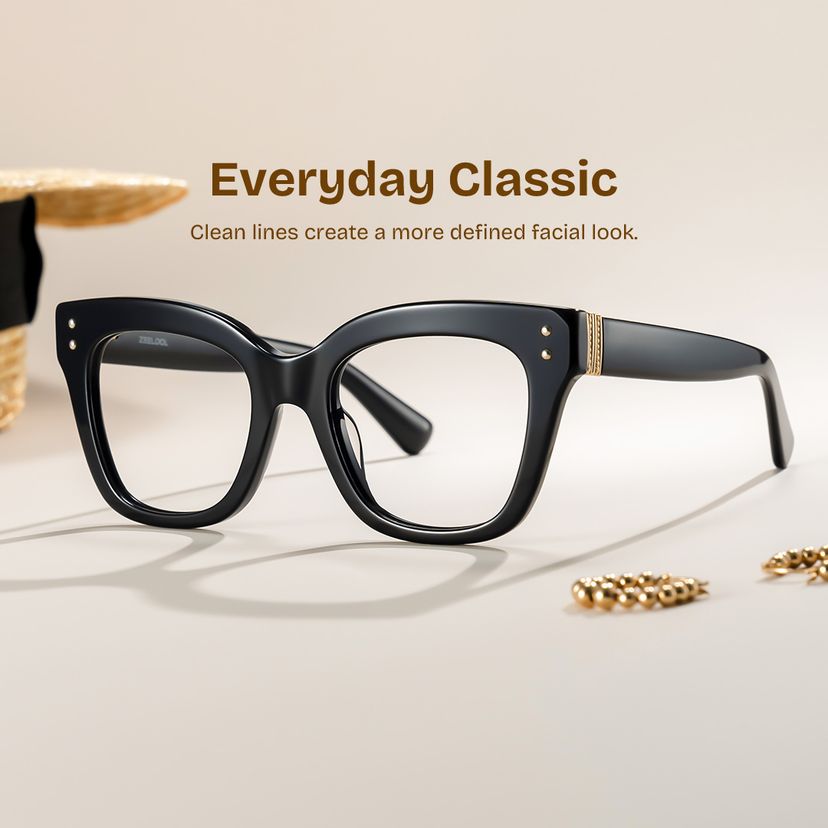 Stella Black Butterfly Glasses