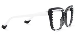 Fenn Black White Cat eye Glasses4