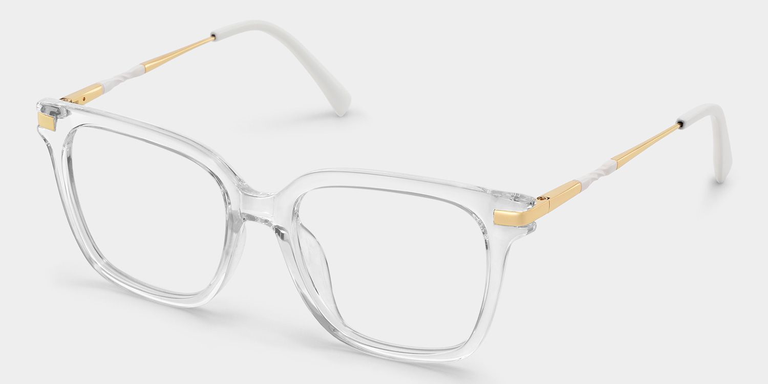 Jacqui Square Clear Frame Glasses for Women and Men | ZEELOOL4