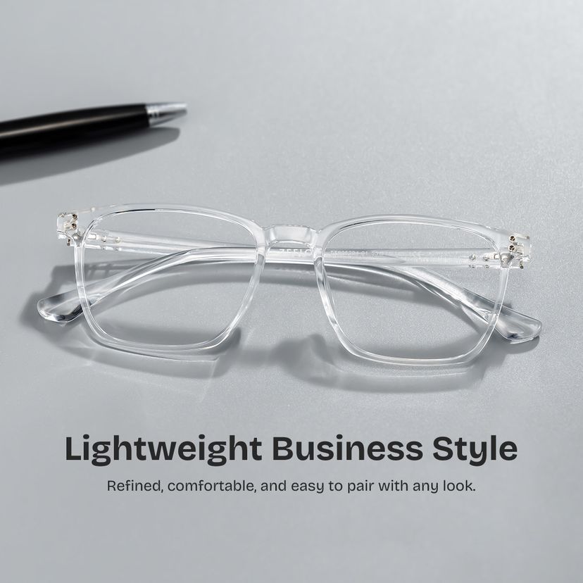 Martinez Clear Square Glasses