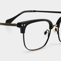 Nathan Black Browline Glasses5