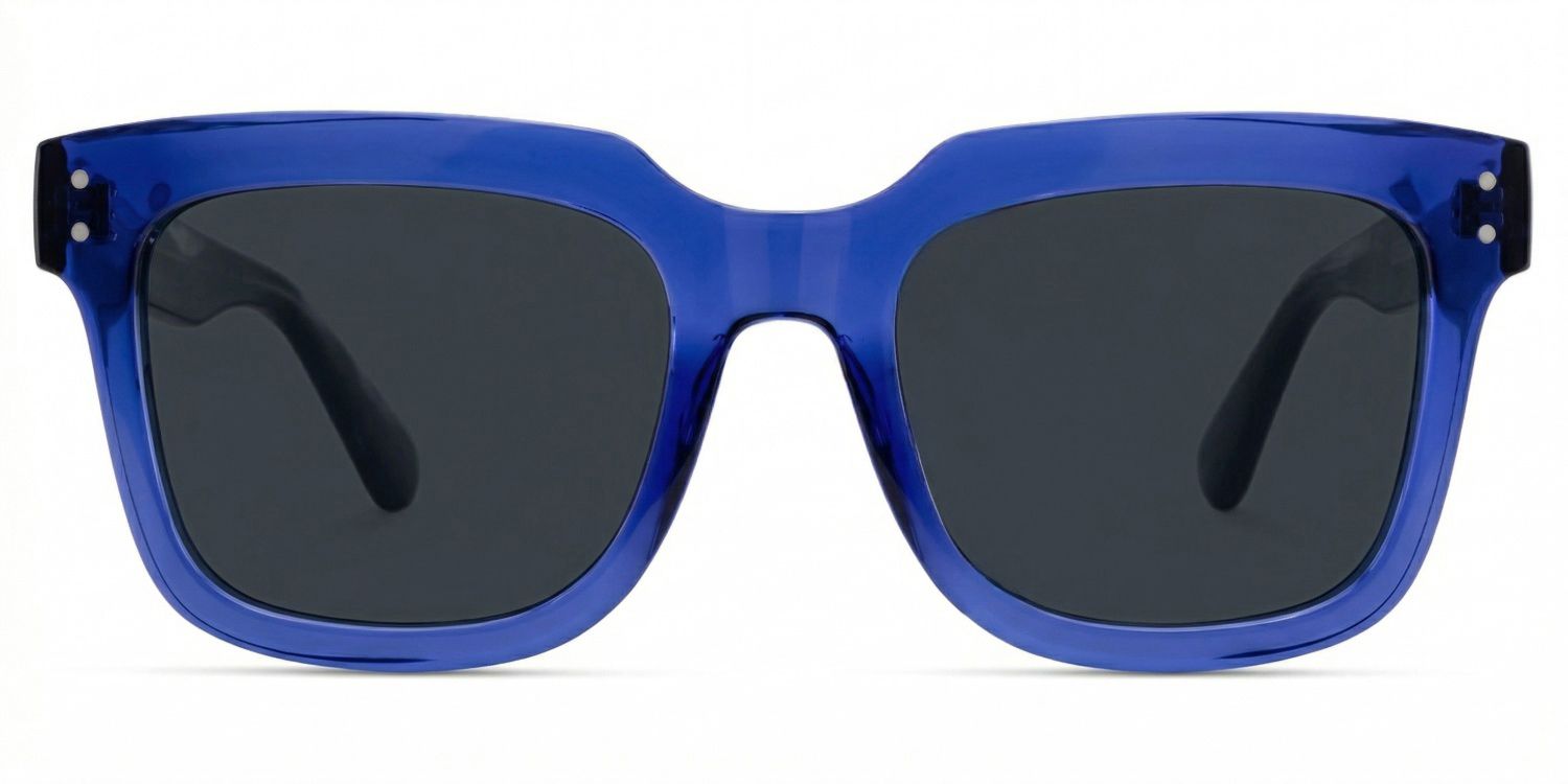 Liizbeett Square Blue Prescription Sunglasses | ZEELOOL0
