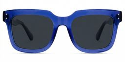 Liizbeett Blue Square Sunglasses0