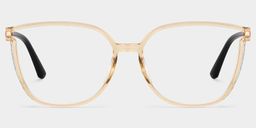 Annalisa Beige Square Glasses1