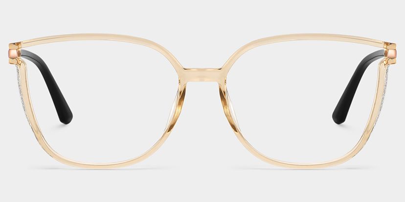 Annalisa Beige Square Glasses