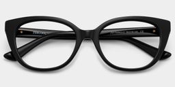 Charlotte Black Cat eye Glasses2