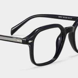 Josh Black Rectangle Glasses5