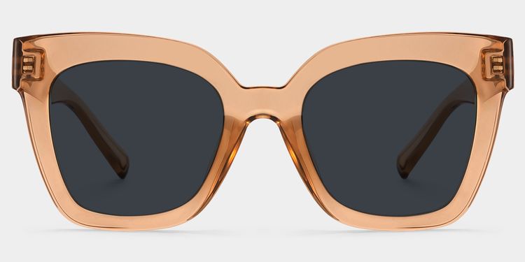 Malcolm Beige Square Sunglasses