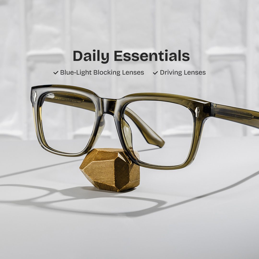Fletcher Brown Glasses with Rectangle Frame Online | ZEELOOL0