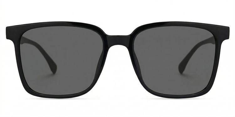Contreras Black Square Sunglasses