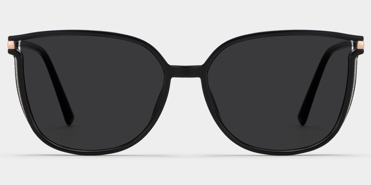 Rodz Black Square Polarized Sunglasses for Driving | ZEELOOL0