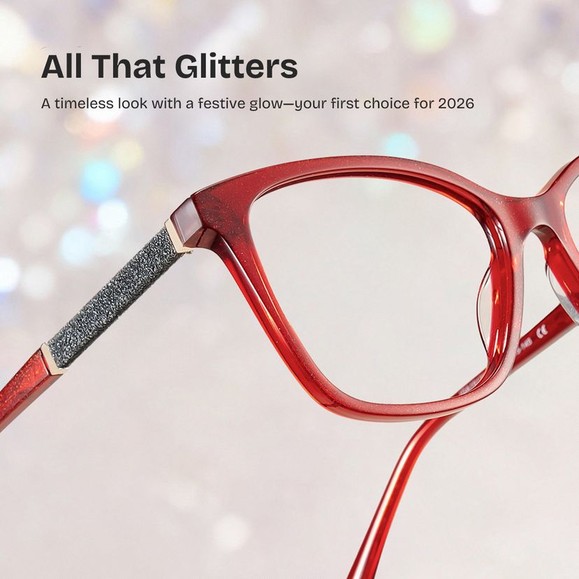 Finnian Red Butterfly Glasses