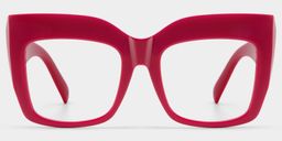 Alberta Red Square Glasses0